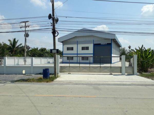 โกดัง/โรงงานให้เช่า 500 ตารางเมตร พร้อมออฟฟิศ ใกล้แยกนพวงศ์ ลาดหลุมแก้ว ปทุมธานี